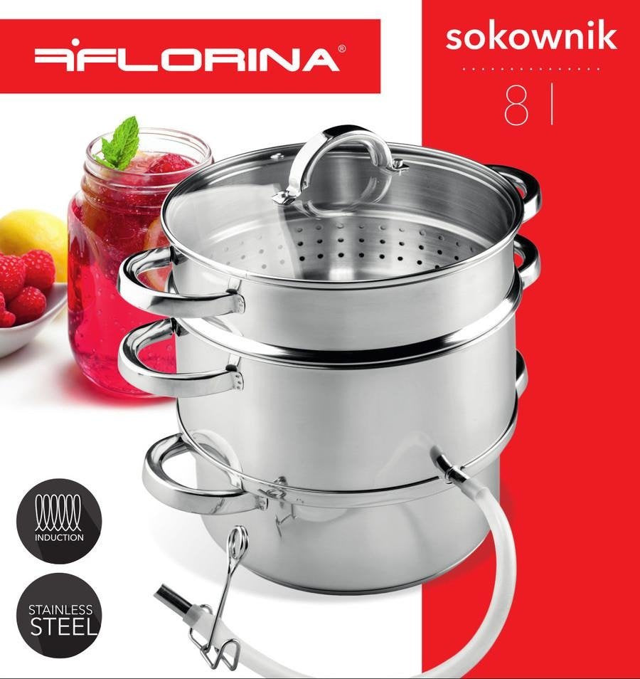 Sokownik / garnek do robienia soków Florina 8 l