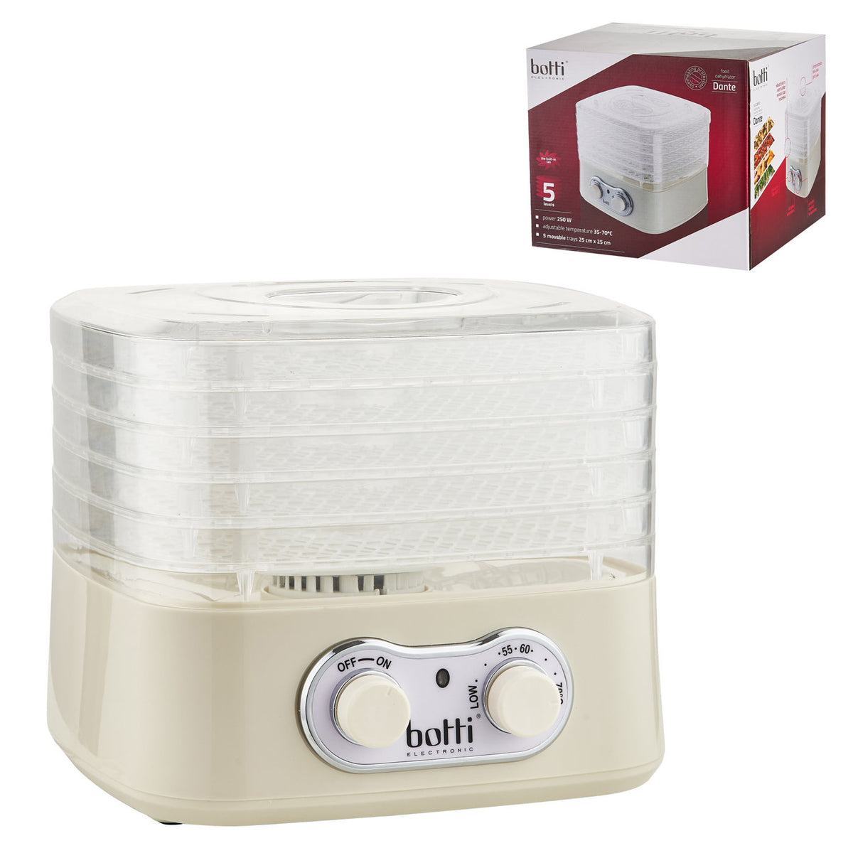 Suszarka do grzybów owoców Botti Dante 250 W