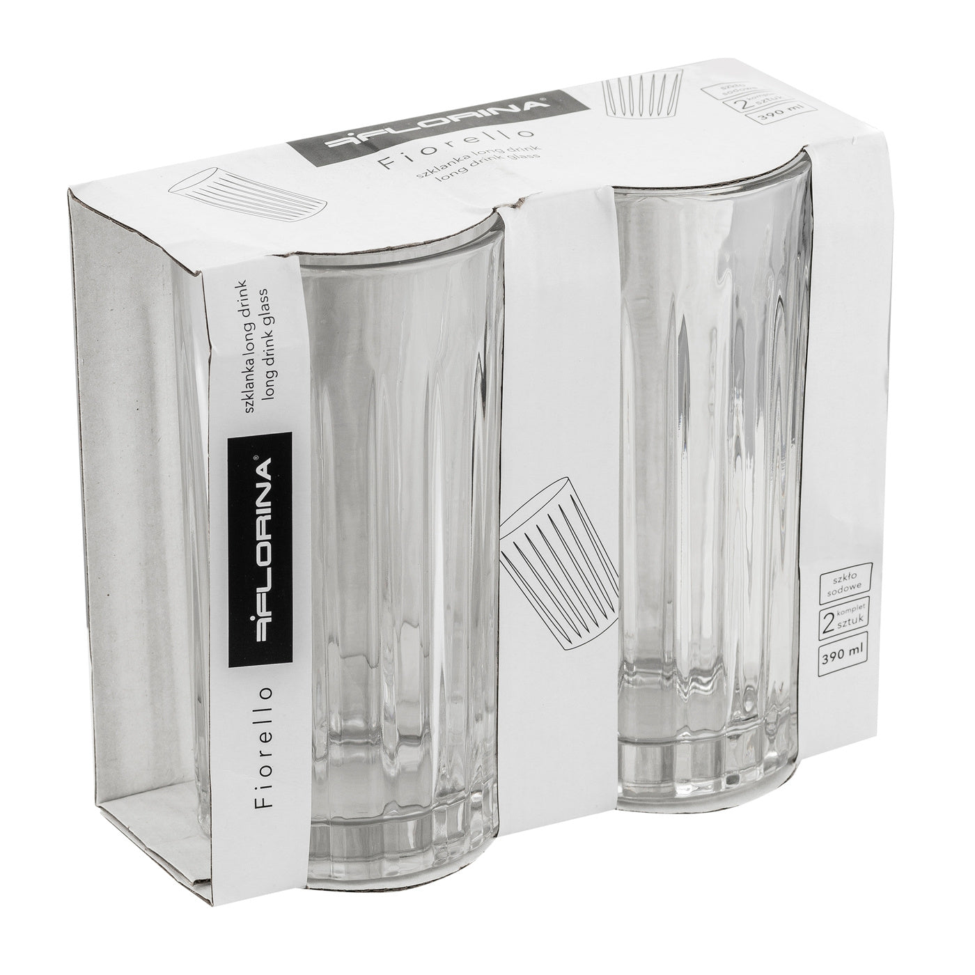 Szklanka long drink Florina Fiorello 390 ml 2 szt.