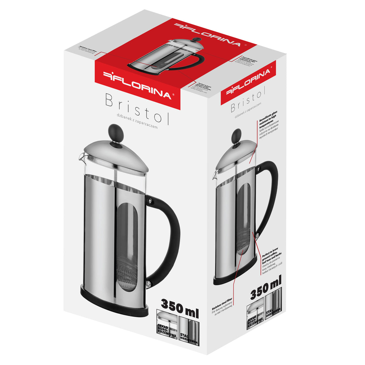 Zaparzacz Florina Bristol 350 ml