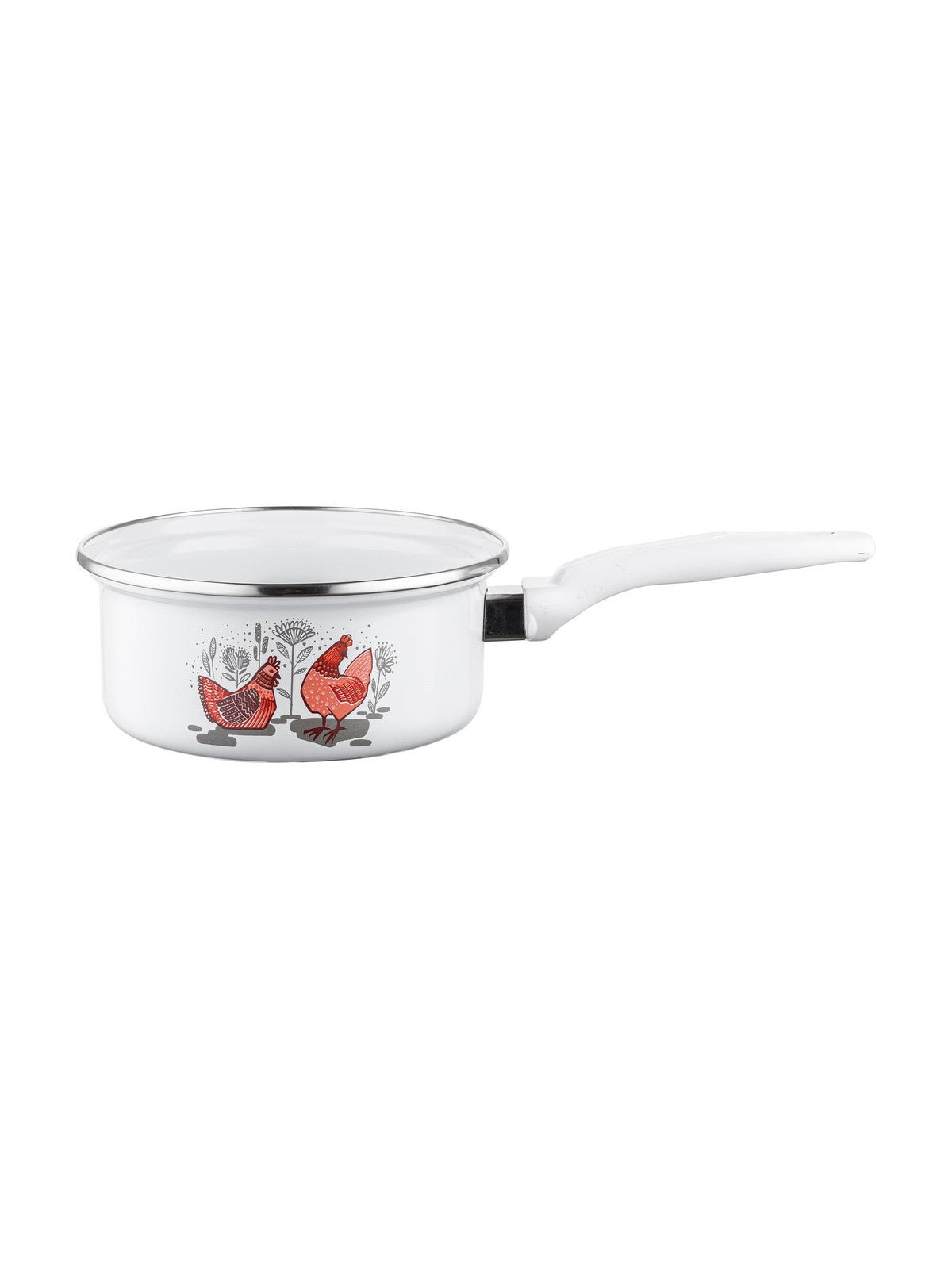 Rondel emaliowany prosty rubinka 16cm 1,3l