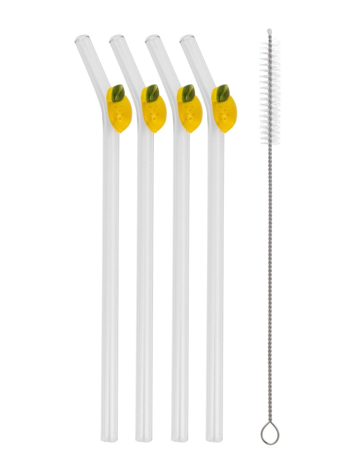 SŁOMKI SZKLANE LEMONADO KPL. 4 SZT