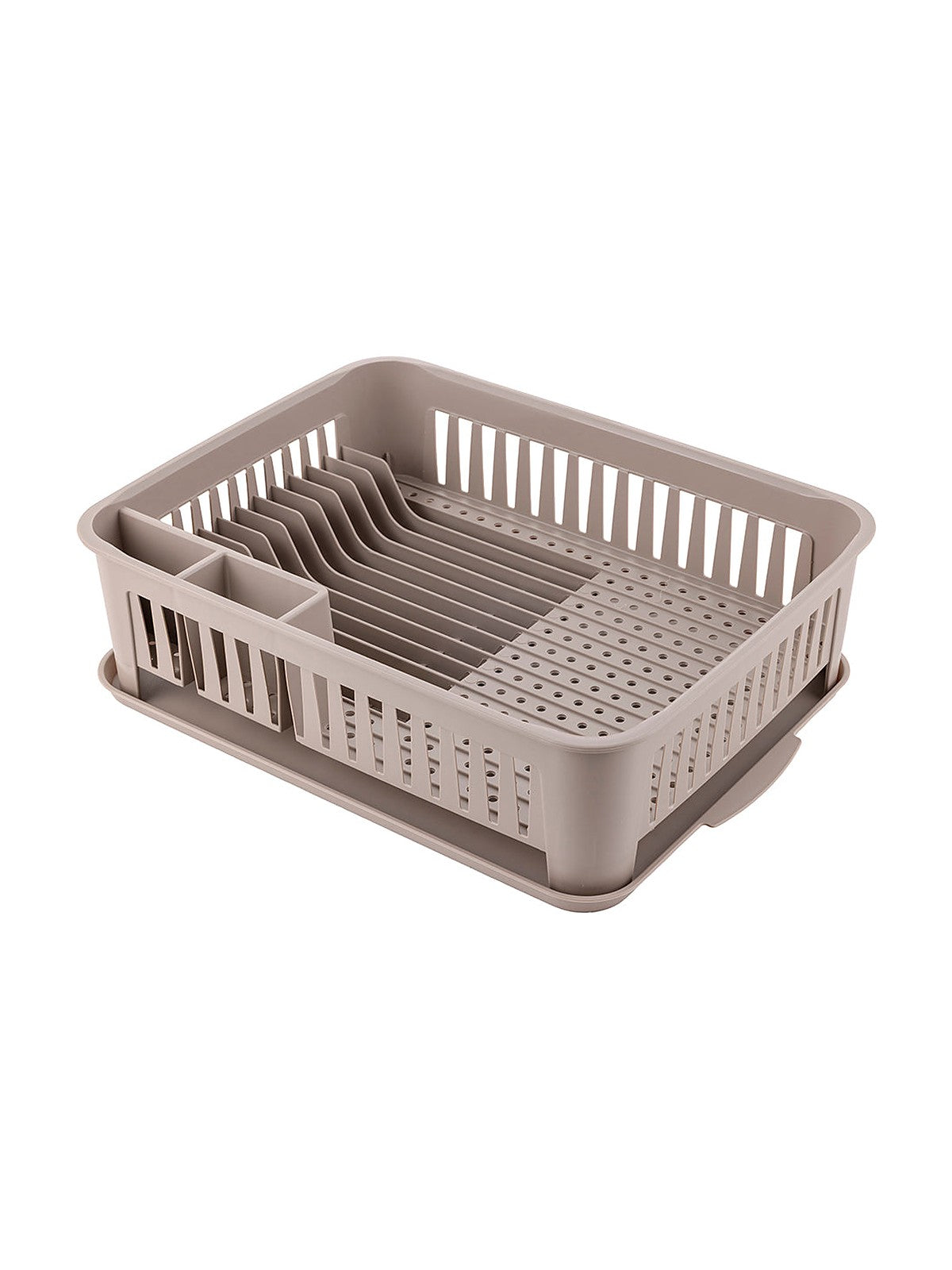 Suszarka do naczyń plastikowa vivo 42x33x12cm z podstawką kremowa
