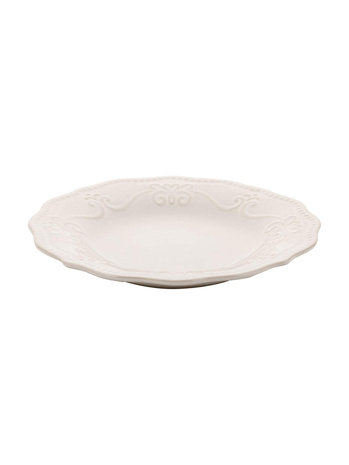 TALERZ DESEROWY RUSTIC WHITE 20CM