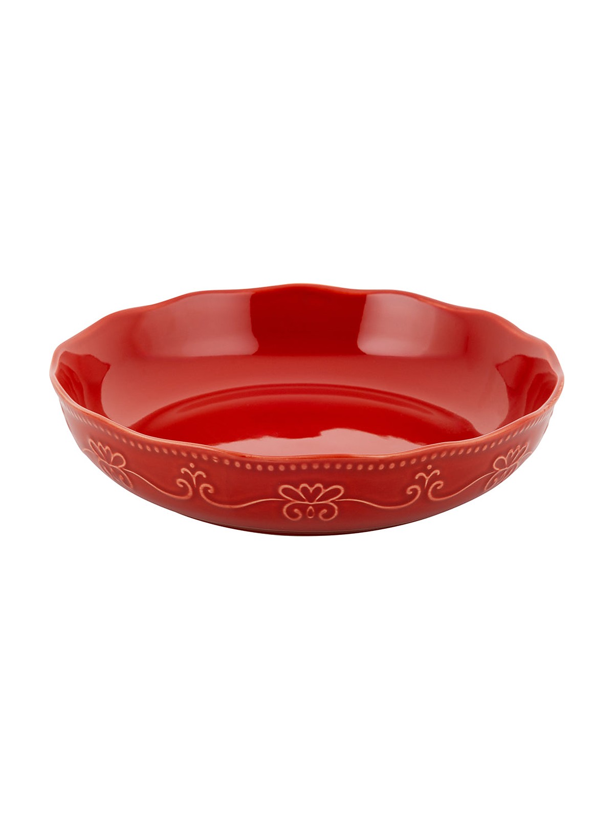 TALERZ GŁĘBOKI RUSTIC RED 20CM