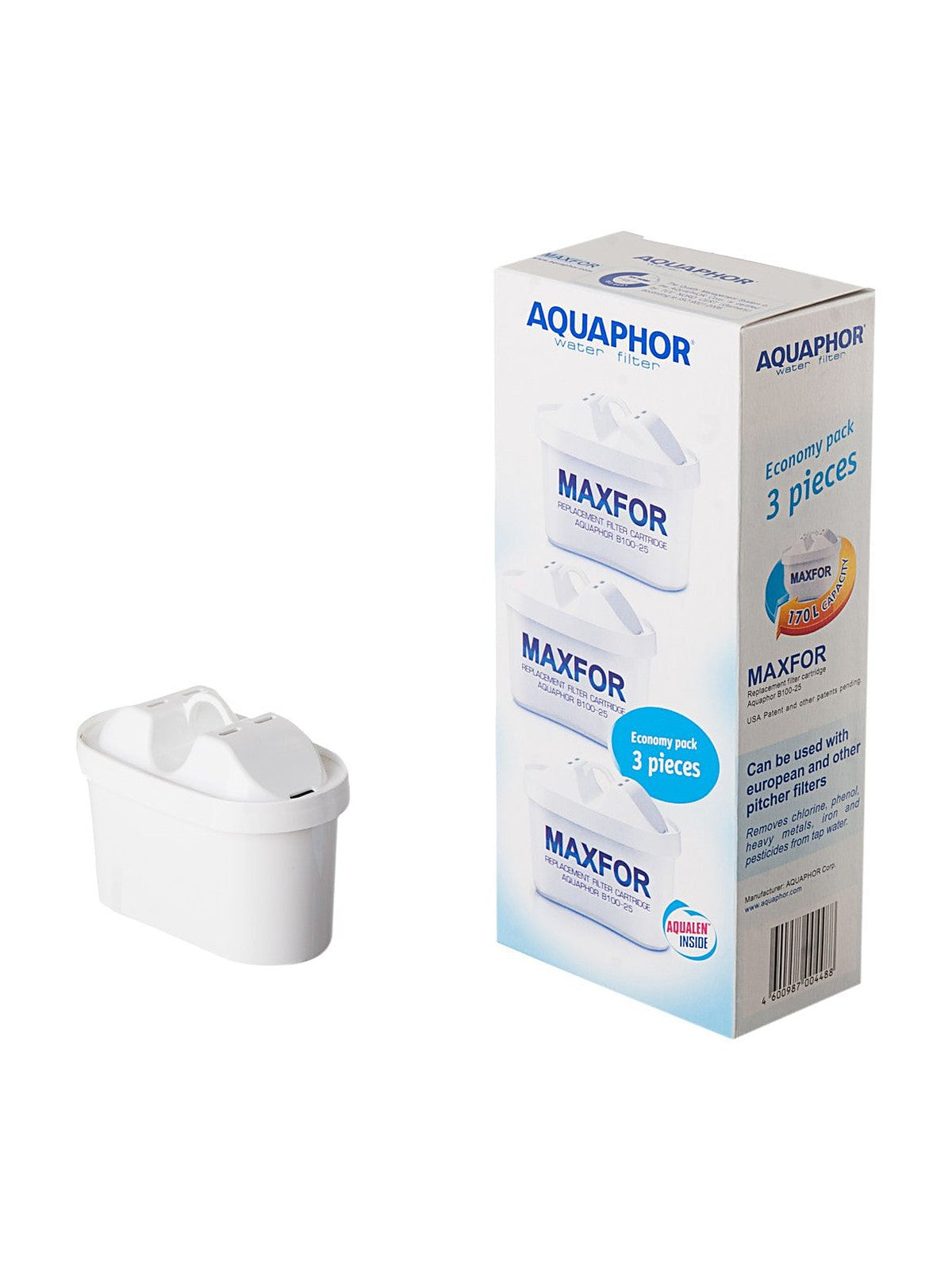 Wkład filtrujący aquaphor b100-25 maxfor kpl 3szt -aqu 516526