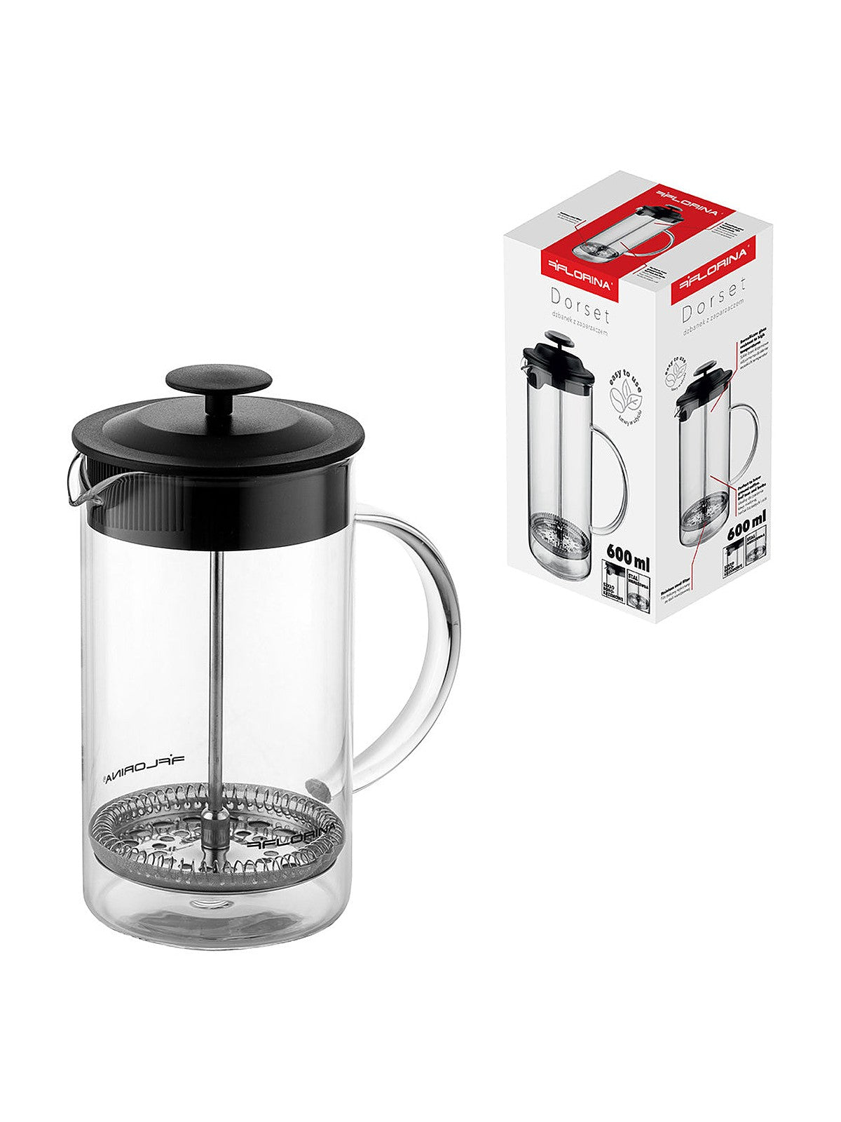Zaparzacz szklany dorset 600ml