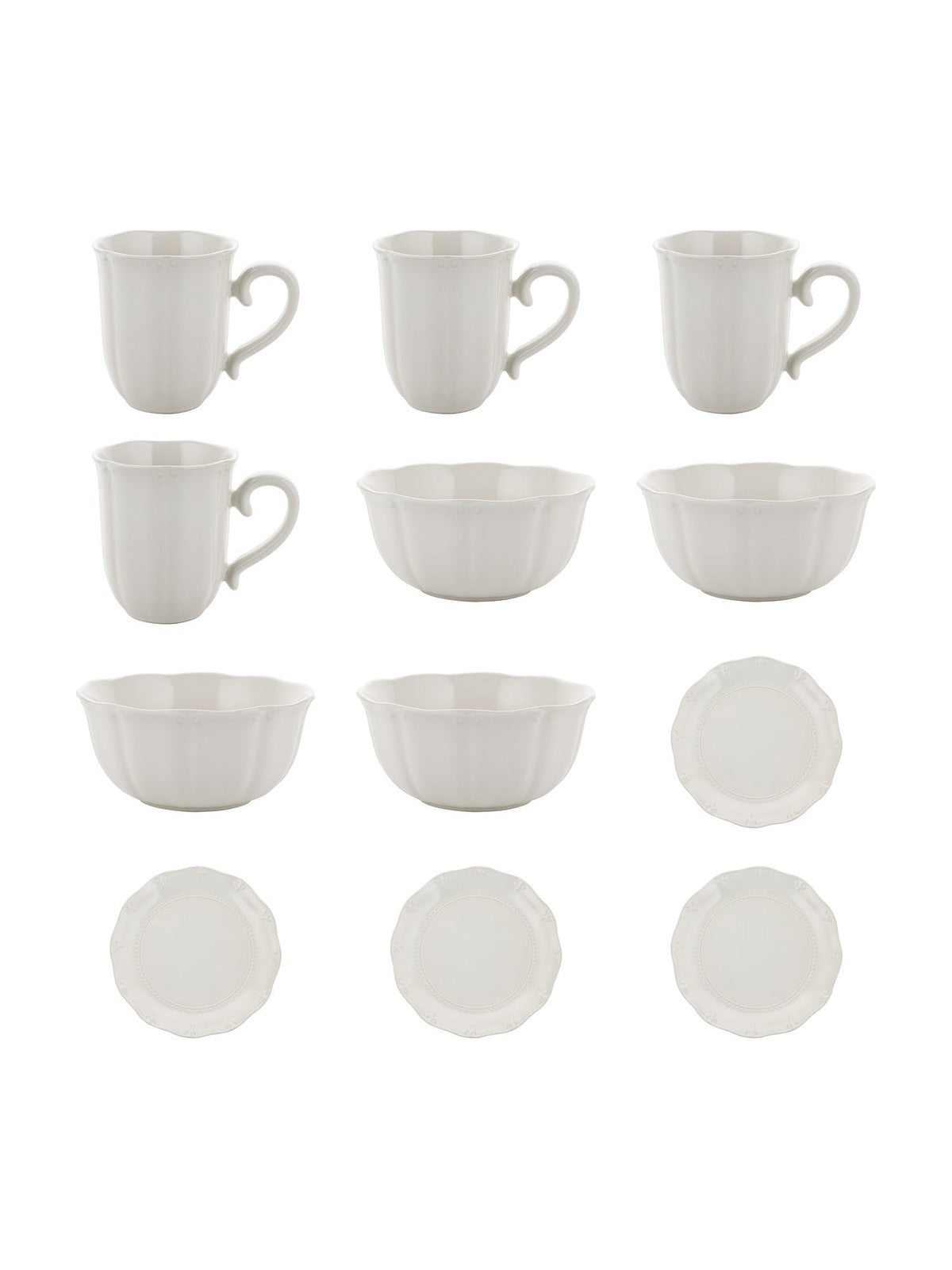 Zestaw 12 elementowy komplet porcelany Etera