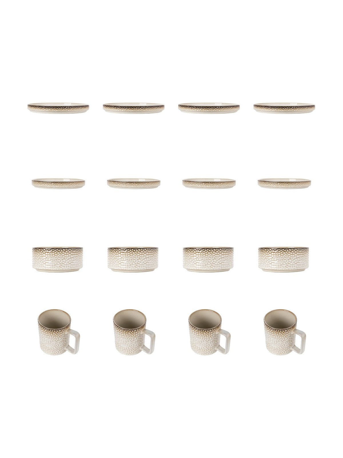 Zestaw 16 elementowy komplet porcelany Gambia