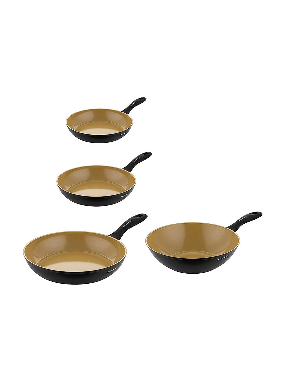Zestaw 4 sztuk patelni 20 cm 24 cm 28 cm wok 28 cm amvegan
