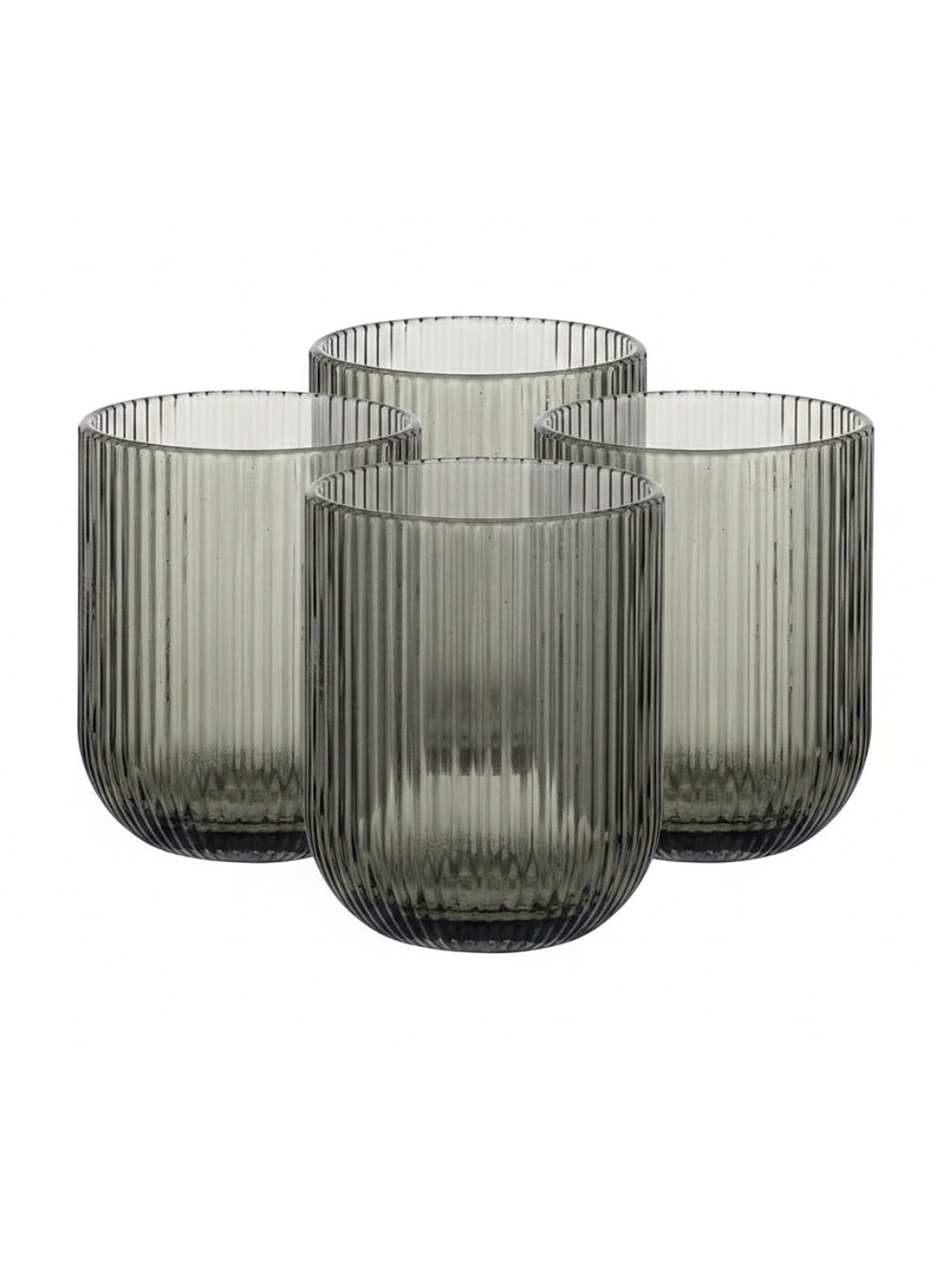 Zestaw 4 szklanek DO WODY VACANZA 270ML SZARA