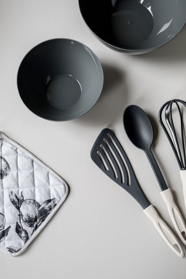 Miska kuchenna plastikowa Praktyczna Capri szara 5,2 l