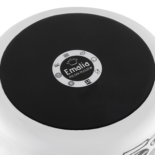 Garnek Emaliowany prosty Kitchen White 16cm 2,1l