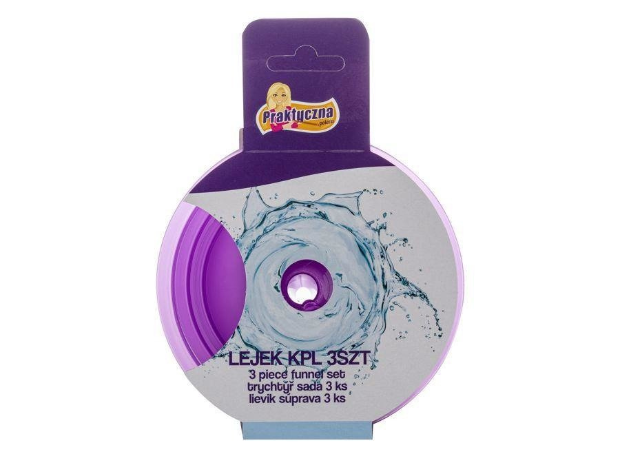 Komplet lejków Praktyczna 3 szt mix kolorów