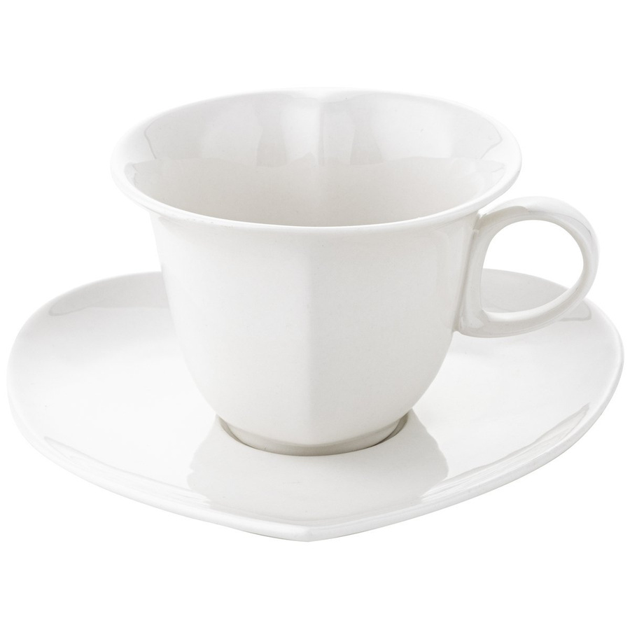 Filiżanki ze spodkiem Florina Amore kpl 2/4