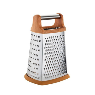 Tarka Florina Rubio czworoboczna ze stali nierdzewnej prosta drewno 22 cm