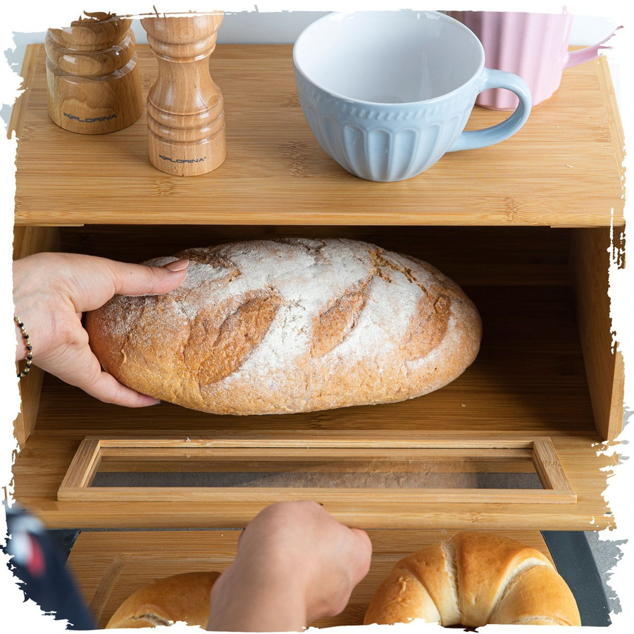 Chlebak bambusowy Florina Gap 38,5 x 22 x 19 cm