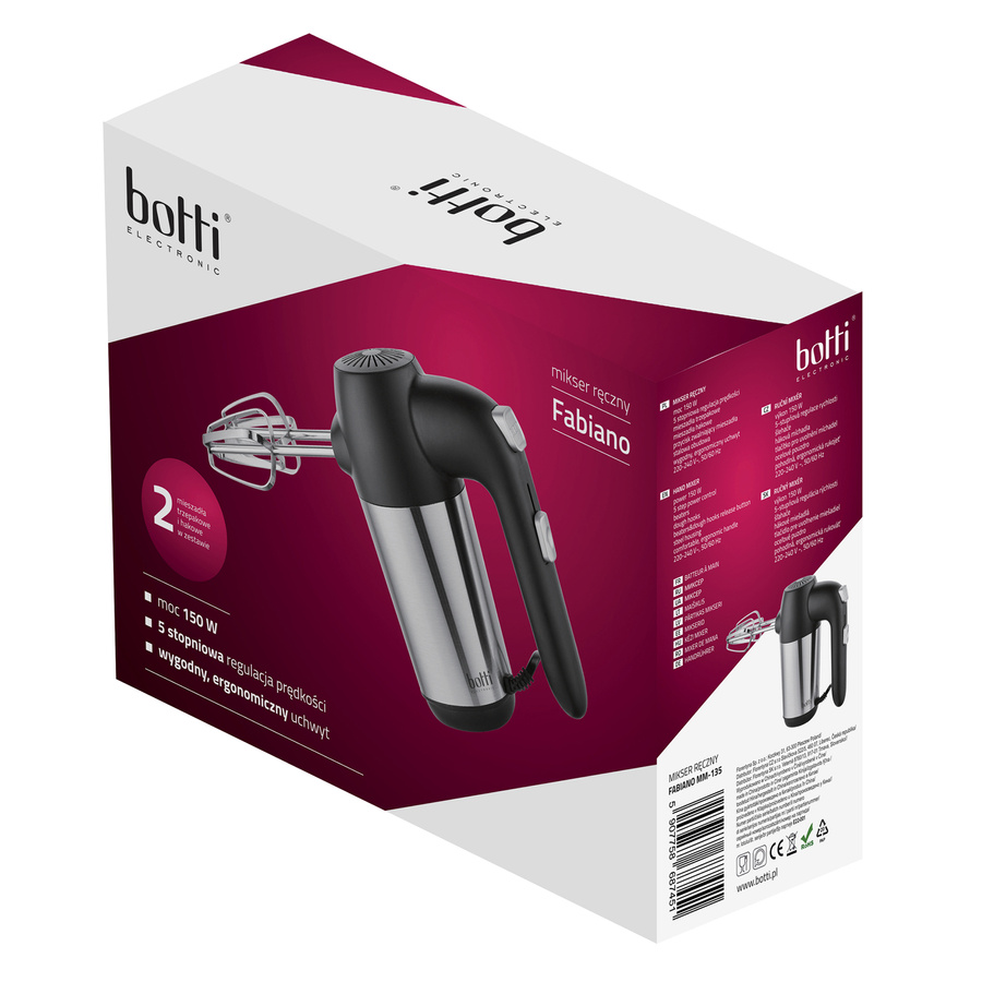Mikser ręczny Botti Electronic Fabiano 150 W