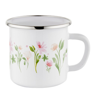 Kubek emaliowany Emalia Polska Pleszew Spring 8 cm 500 ml