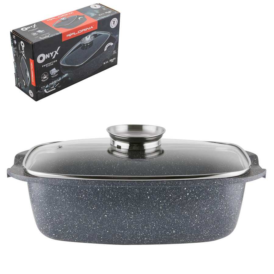 Brytfanna aluminiowa Florina Onyx 5,1 l