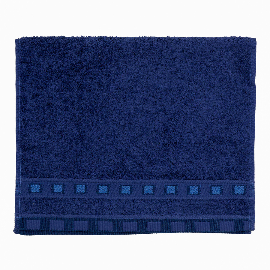 Ręcznik bawełniany Miss Lucy Michael Basic 30x50 cm granatowy