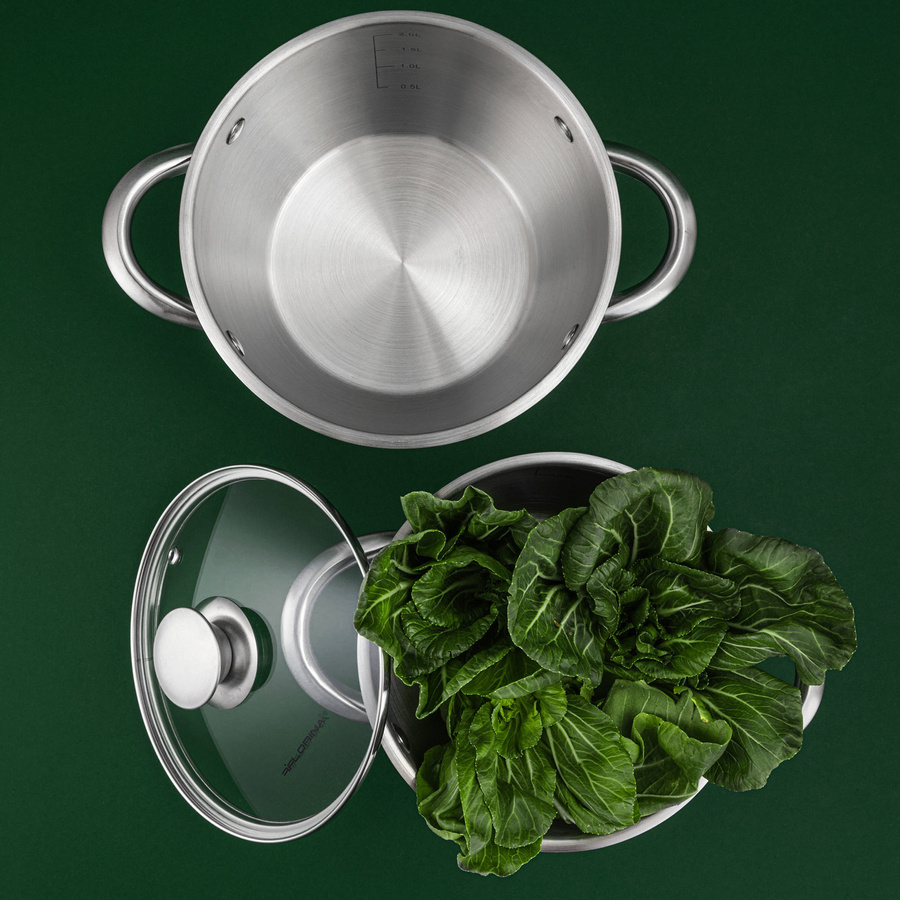 Komplet garnków nierdzewnych Florina Henry by Mateusz Gessler 1,7 l i 2,4 l i 3,3 l i 6 l