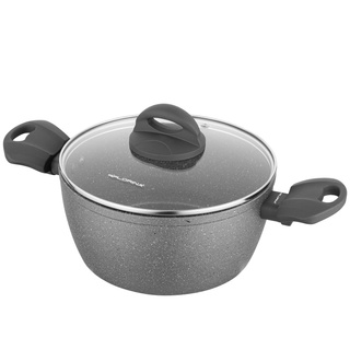 Garnek Florina Lava Stone by Mateusz Gessler 20 cm 2,4 l szary