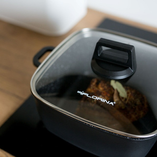 Garnek aluminiowy Florina Chef kwadratowy 24 x 24 x 10,9 cm 4,6 l