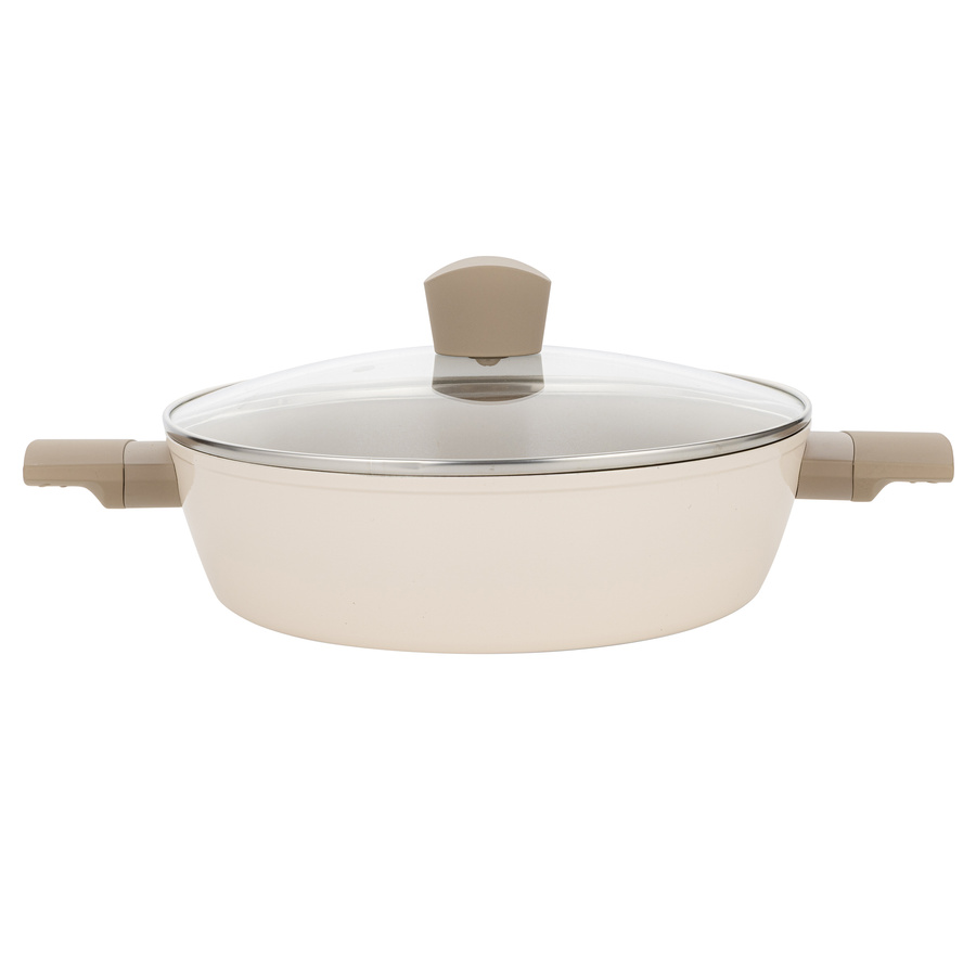 Patelnia głęboka aluminiowa Florina Mokka 28 cm 3,3 l