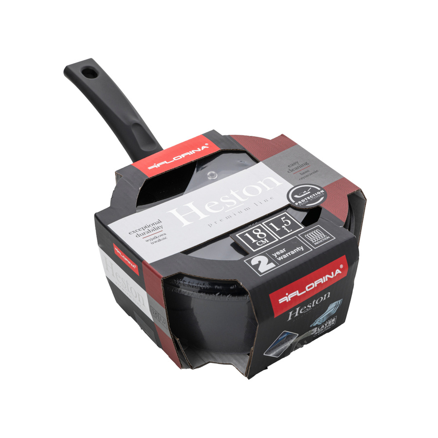 Rondel aluminiowy na indukcję Florina Heston 1,5 l 18 cm