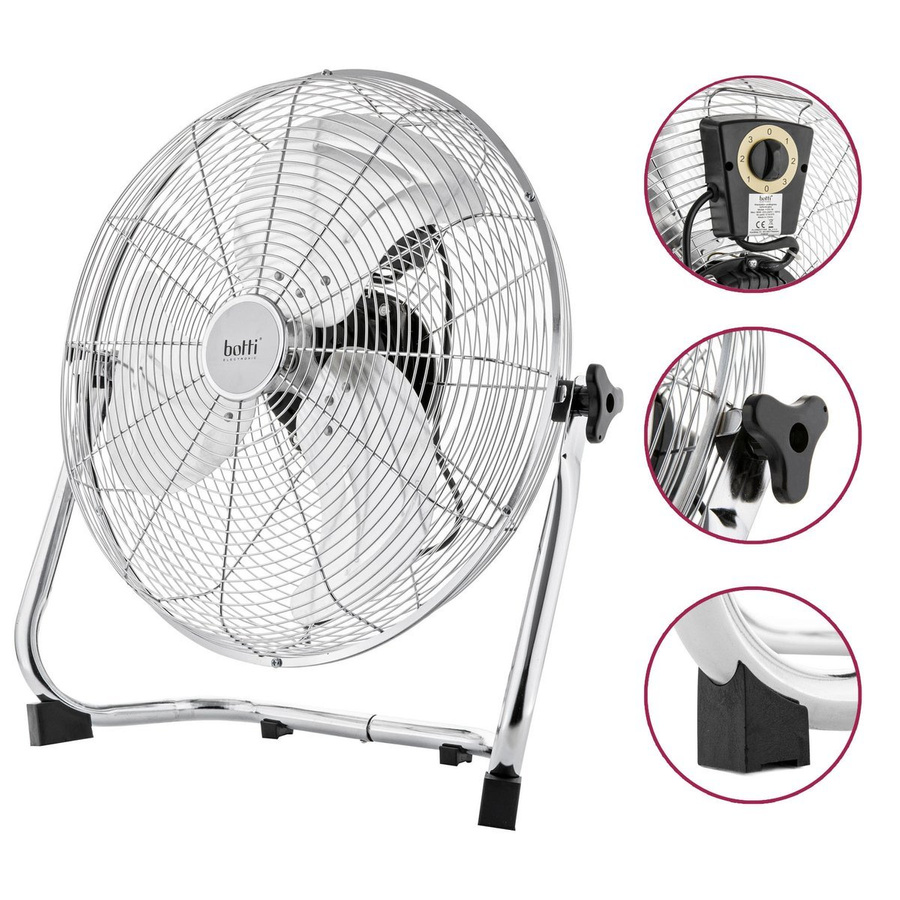 Wentylator podłogowy cyrkulacyjny Botti Electronic Gordon 40 cm 90 W