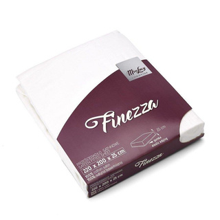 Prześcieradło satynowe Miss Lucy Finezza 220x200 cm+25 cm białe