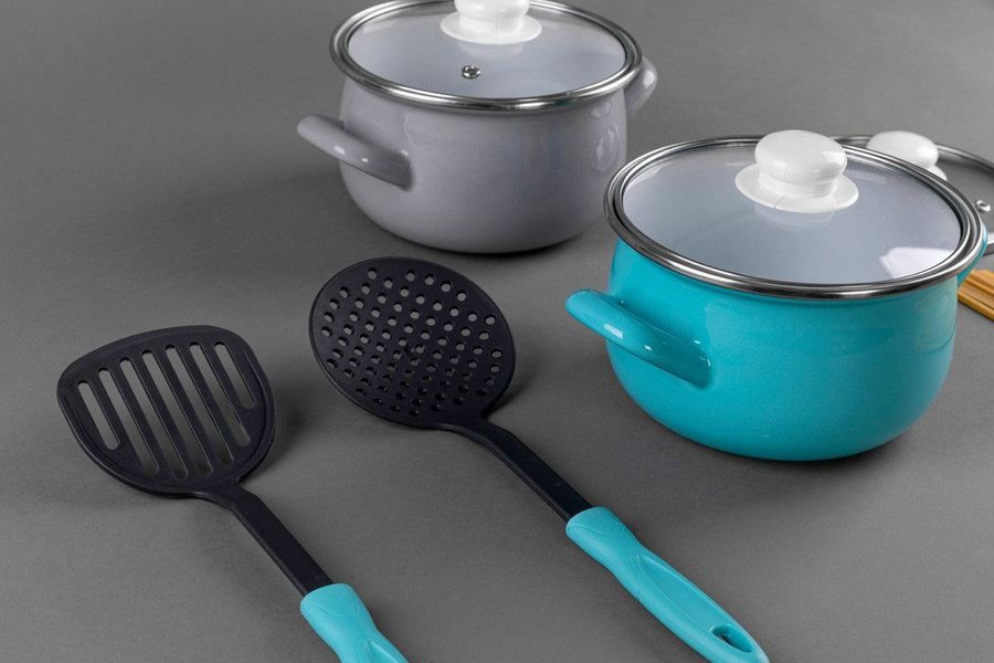 Zestaw garnków emaliowanych Emalia Polska Pleszew CAPRI 16/18/20/22 cm