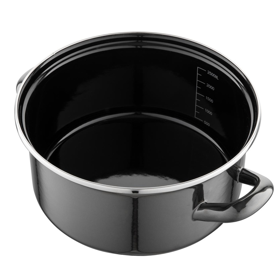 Garnek emaliowany Emalia Polska Pleszew Metalico 20 cm 2,9 l