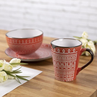 Talerz deserowy Florina Maroko 20 cm koral