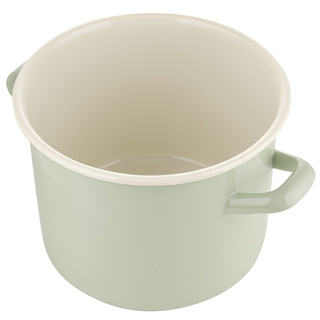 Garnek emaliowany Emalia Polska Pleszew Forte zielony 3l