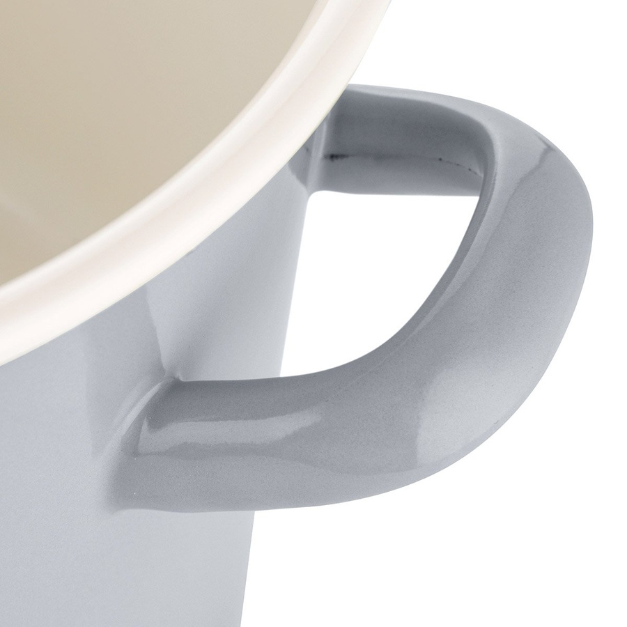 Garnek emaliowany Emalia Polska Pleszew Forte szary 2l