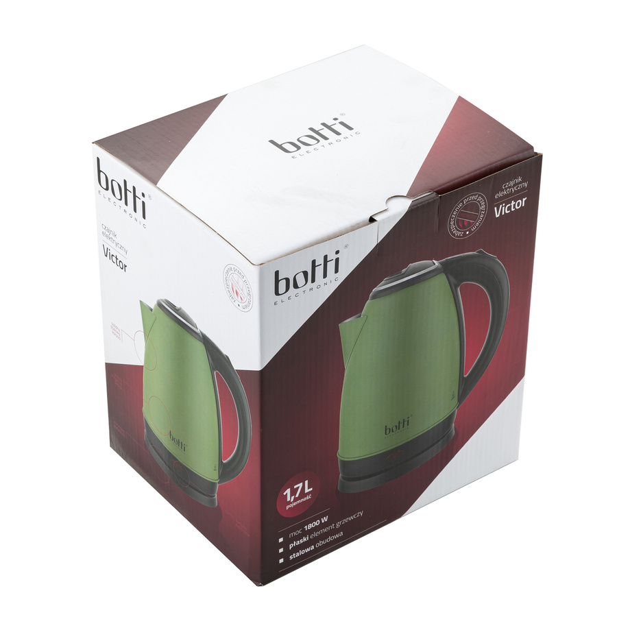 Czajnik elektryczny Botti Electronic Victor 1,7 l zielony