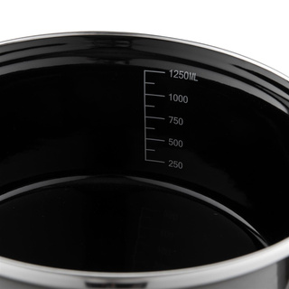 Garnek niski emaliowany Emalia Polska Pleszew Metalico 16 cm 1,4 l