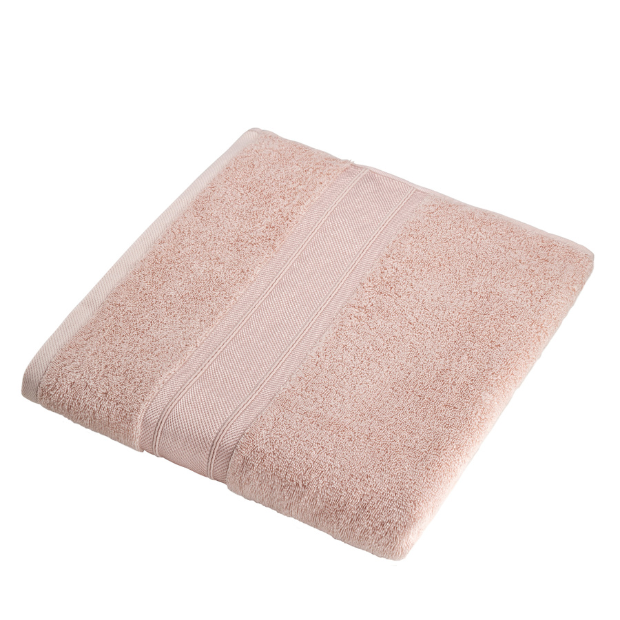 Ręcznik bawełniany Miss Lucy Casandra 70x140 cm jasnoróżowy