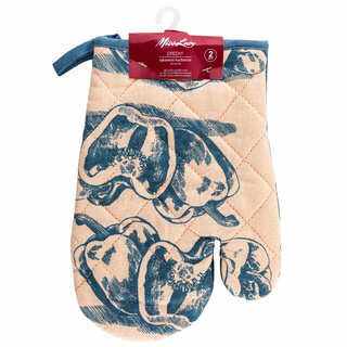 Komplet 2 rękawic kuchennych Miss Lucy Pepper 18x25 cm