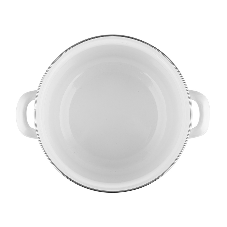 Zestaw garnków emaliowanych na indukcję i gaz Emalia Polska Pleszew Hortensja