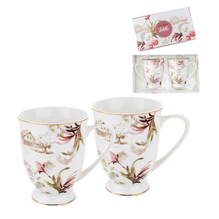 Kubki Florina Idillo New Bone China 2 sztuki 340 ml