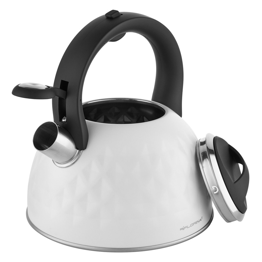 Czajnik nierdzewny Florina Diamante 2,5 l biały