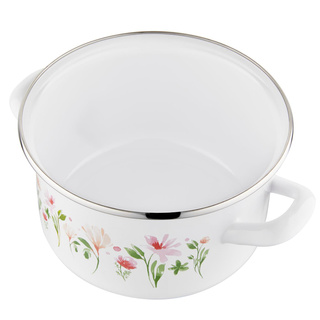 Garnek emaliowany Emalia Polska Pleszew Spring 18 cm 2,6 l