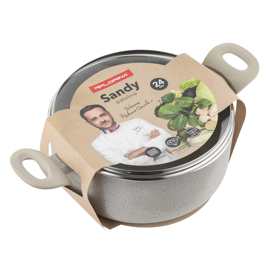 Garnek aluminiowy Florina Sandy by Mateusz Gessler 24 cm 4,1 l