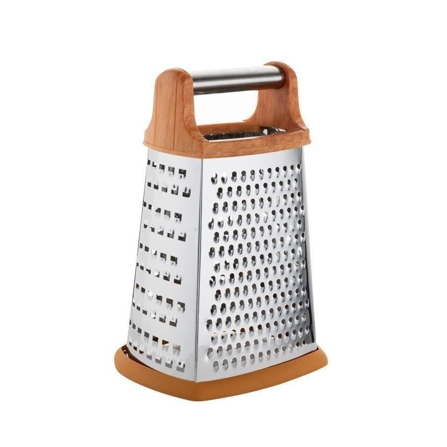 Tarka Florina Rubio czworoboczna ze stali nierdzewnej prosta drewno 22 cm