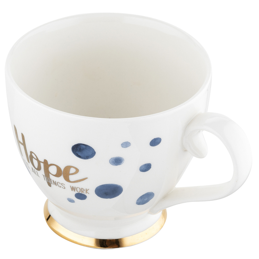 Kubek porcelanowy na nóżce Florina Mare Hope 440 ml