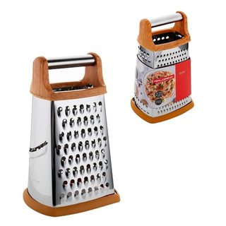 Tarka Florina Rubio czworoboczna ze stali nierdzewnej prosta drewno 22 cm