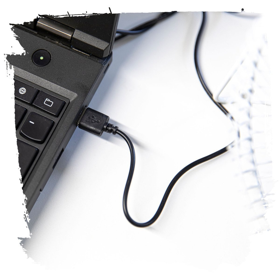 Mini wentylator biurkowy USB Botti Electronic Zeffir biały 15 cm moc 2,5 W